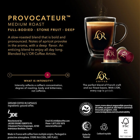 L'OR Provocateur Coffee Capsules