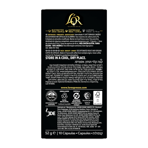L'OR Ristretto Espresso Capsules